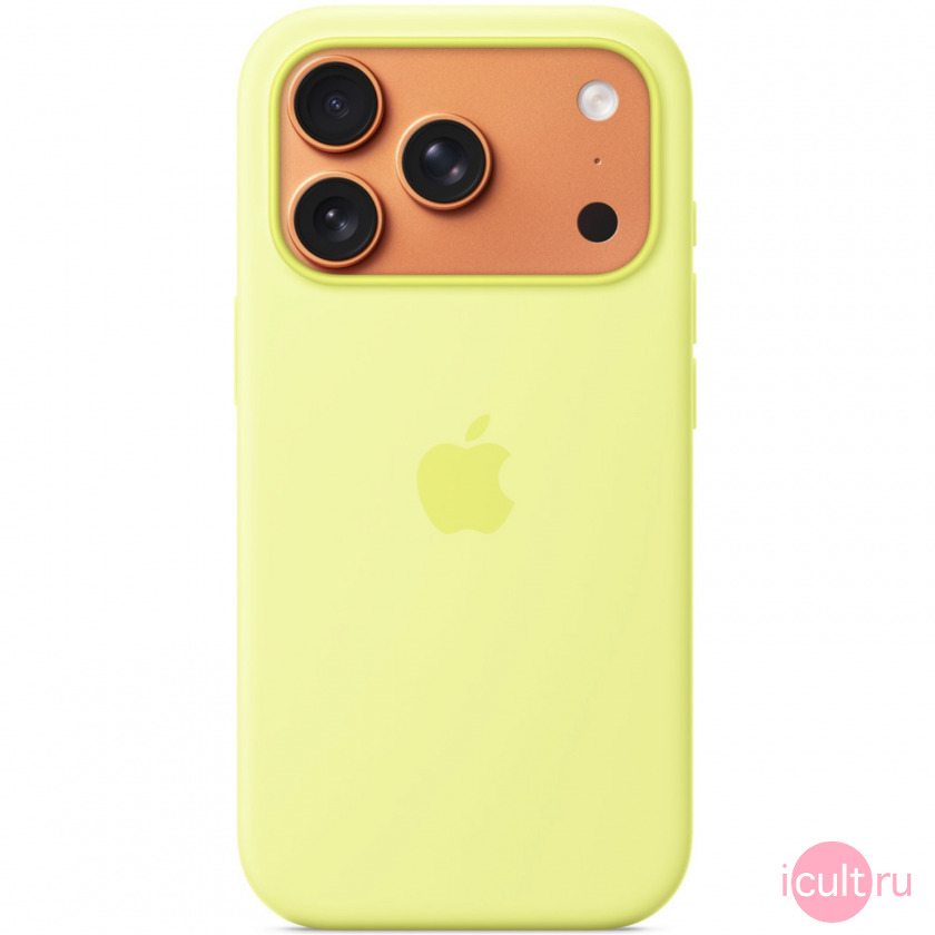 iPhone 17 Pro Max Silicone Case with MagSafe Neon Yellow