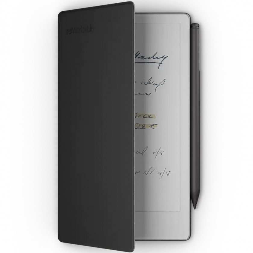 ������� � ��������� ������ reMarkable Paper Pro Move 7.3� color display � Marker Plus Pro � Book Folio Premium leather Black �����-�����