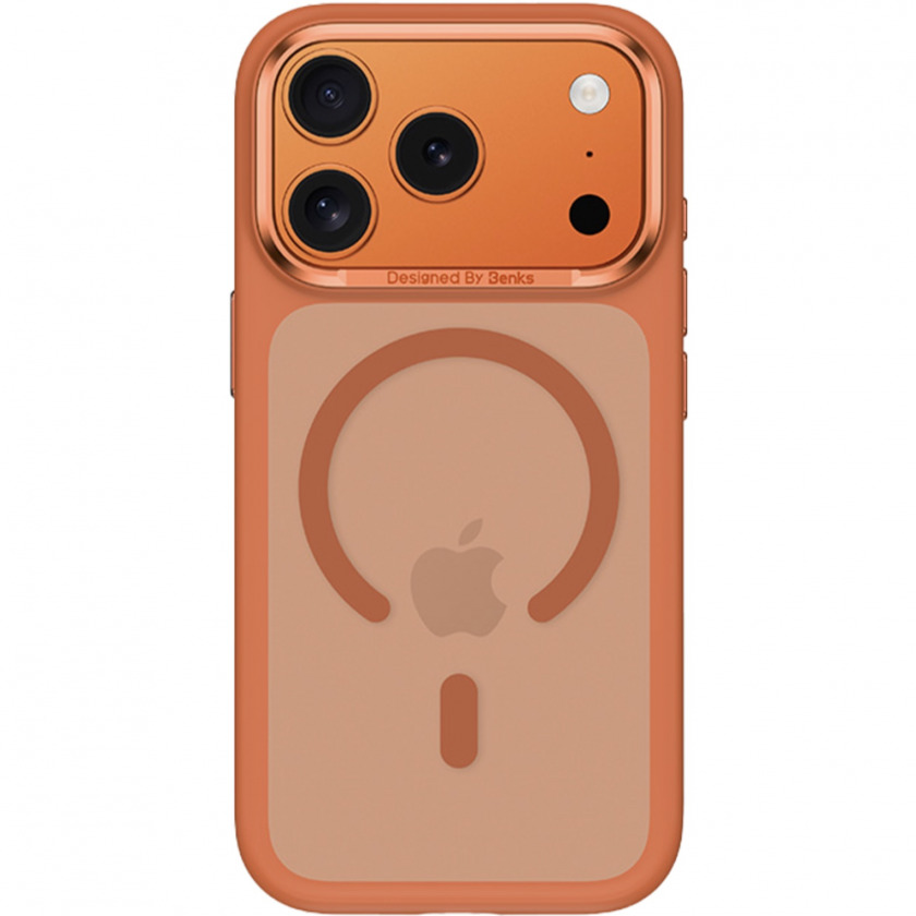 ����� Benks Mist Protective Case with MagSafe ��� iPhone 17 Pro Orange ��������� C.K.FF.AP.OR.A069