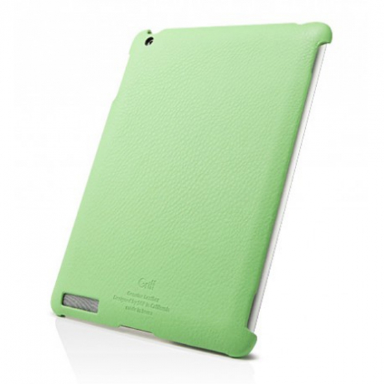 Кожаный чехол-накладка SGP Griff Series Lime для iPad 2/3/4 салатовый SGP07699