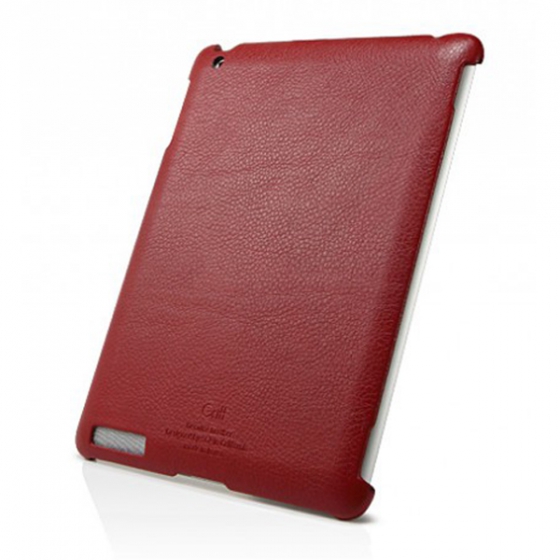 Кожаный чехол-накладка SGP Griff Series Dante Red для iPad 2/3/4 красный SGP07700