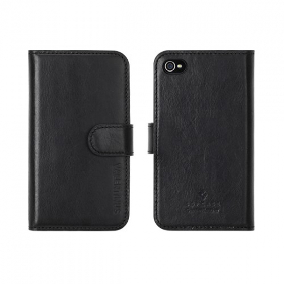 ������� ����� SGP Leather Wallet Case Valentinus Black ��� iPhone 4/4S ������ SGP08525