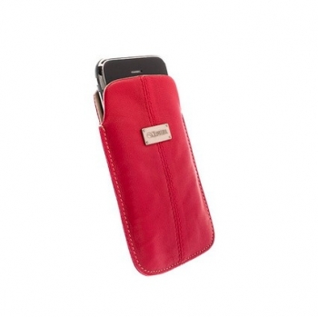 ������� ����� Krusell Luna mobile Leather pouch L Red/Sand ��� iPhone 4/4S KS-95213