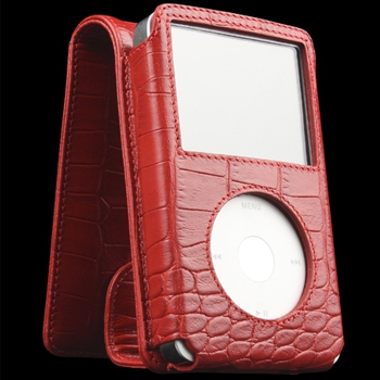 Кожаный чехол Sena Generation Premium Stand Croco Red для iPod Classic красный 151106
