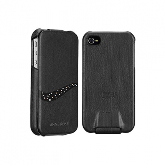 ������������ ����� SGP Leather Case Anne Rossi Series Black ��� iPhone 4/4S ������ SGP08693