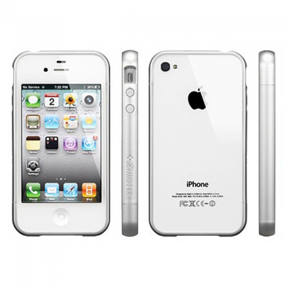 �����-������ SGP Linear EX Color Series Satin Silver ��� iPhone 4/4S ����������� SGP08368