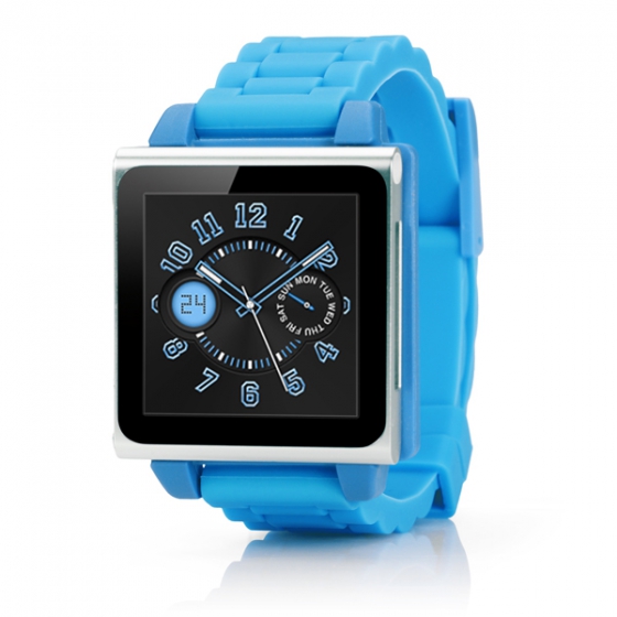    iPod Nano 6G HEX Vision Plastic Watchband Blue  HX1146