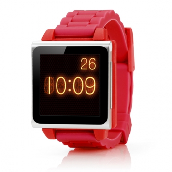     iPod Nano 6G HEX Vision Plastic Watchband Red 