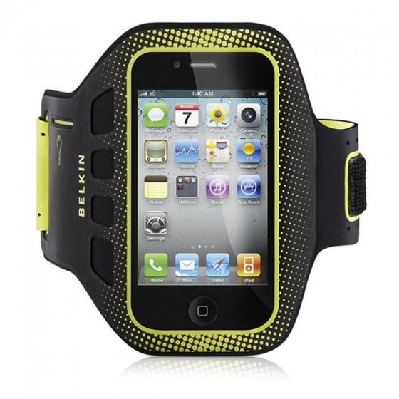     Belkin EaseFit Sport Armband Black/Yellow  iPhone 4/4S / F8Z894CWC00