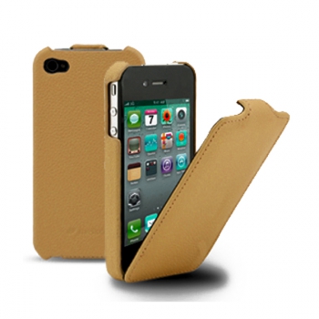 ����� Melkco Leather Case for Apple iPhone 4/4S - Jacka Type Beige �������