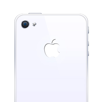 ic6758 Светящееся яблоко на панели белого iPhone 4/4S