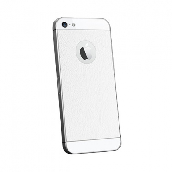 Декоративная плёнка SGP Skin Guard Set Series Leather White для iPhone 5/SE белая SGP09566