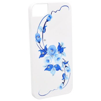  iCover Hand Printing Vintage Rose/Blue  iPhone 5/SE IP5-HP/W-VR/BL