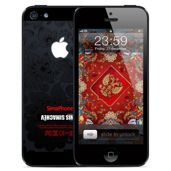 Эксклюзивный Apple iPhone 5 64Гб &quot;Simaphone&quot; Denis Черный/Графит