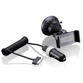 ������������� �������� Just Mobile Deluxe Vehicle Kit 2.1A/1USB Black ��� iPhone ������ ST-169B+CC-188