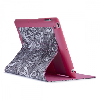 - Speck FitFolio FreshBloom Pink/Black  iPad 2/New iPad SPK-A1221