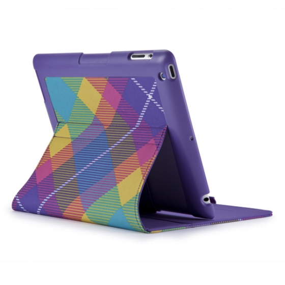 - Speck FitFolio MegaPlaid Purple/Yellow  iPad 2/3/4 SPK-A1663
