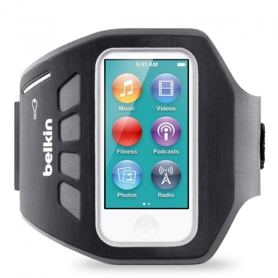 ���������� ����� �� ���� Belkin EaseFit Armband Black ��� iPod Nano 7G ������ F8W216vfC00