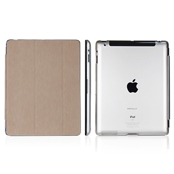 - Macally Protective Hard-Shell Case Beige  iPad 2/new iPad  COVERMATE-3BE