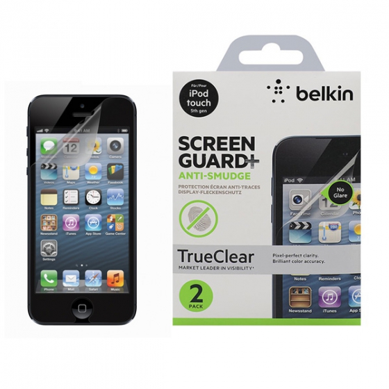 Комплект защитных пленок Belkin Screen Guard Anti-Smudge для iPod Touch 5G прозрачный F8W209cw2