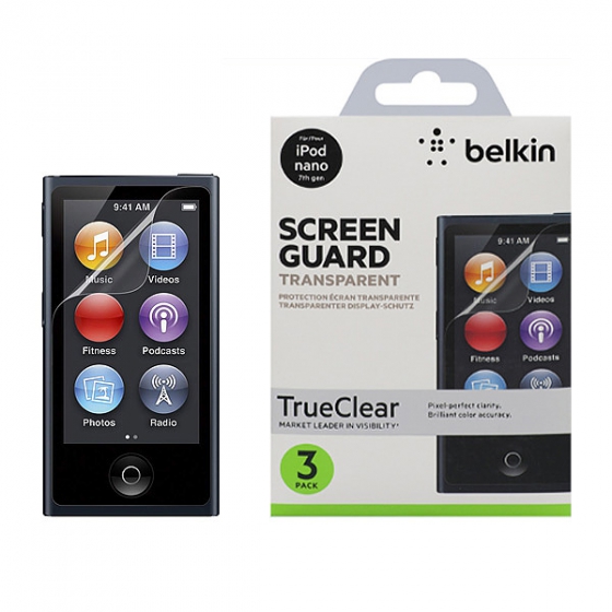�������� �������� ������ Belkin Transparent Screen Guard ��� iPod Nano 7G ��������� F8W233cw3