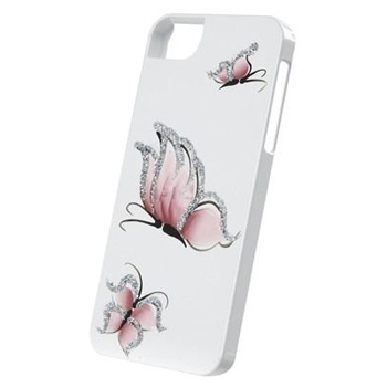  iCover Hand Printing Pure Butterfly White/Pink  iPhone  IP5/SE-HP/W-PB/P