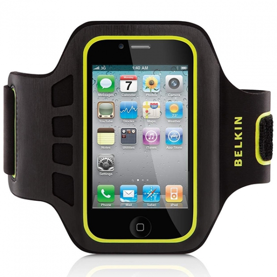     Belkin EaseFit Sport Armband Black/Yellow  iPhone 4/4S / F8Z850ebC00